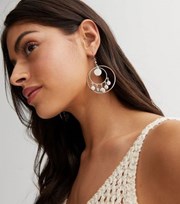New Look Silver Drop Circle Earrings